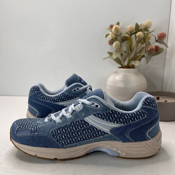 Vionic 23 Walk 2.0 Denim Lace Up Sneakers Comfort Shoe Blue Women's 12 M NWOB - Picture 7 of 9